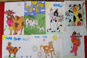 Юные читатели приняли участие в конкурсе детских рисунков «Веселая корова»
